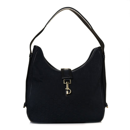 Gucci Monogram Jackie O Hobo Black 1 of 11