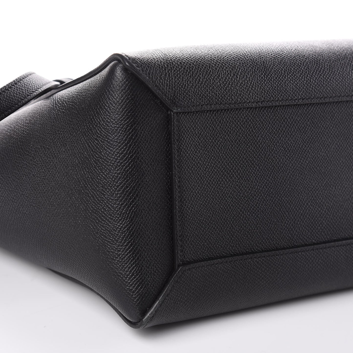 Grained Calfskin Micro Belt Bag Black