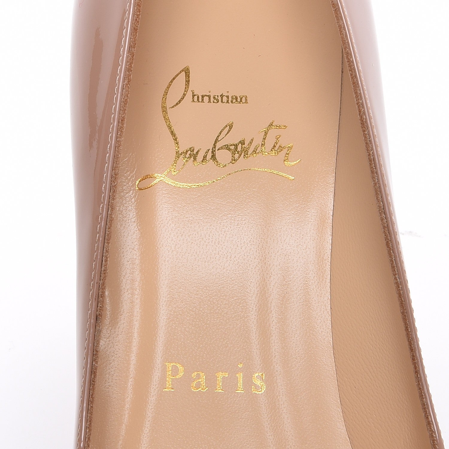 Christian Louboutin Patent Pigalle 85 Pumps 34 Nude 6 of 7