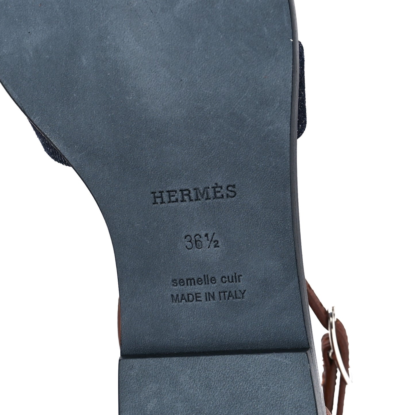 Denim Santorini Sandals 36.5 Bleu Clair