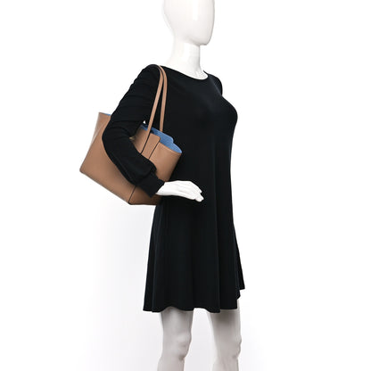 Gucci Dollar Calfskin Small Swing Tote Camelia Mineral Blue 3 of 14