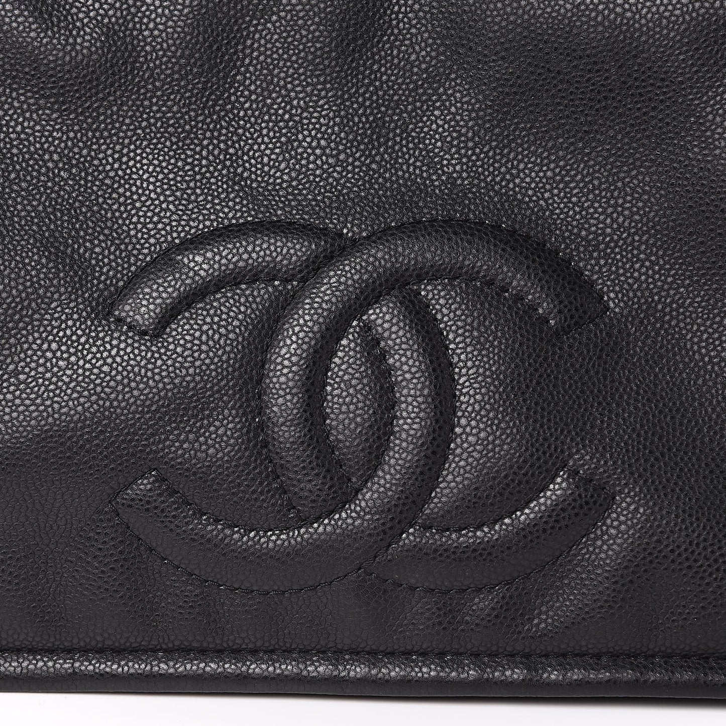 Caviar Large Timeless CC Flap Black