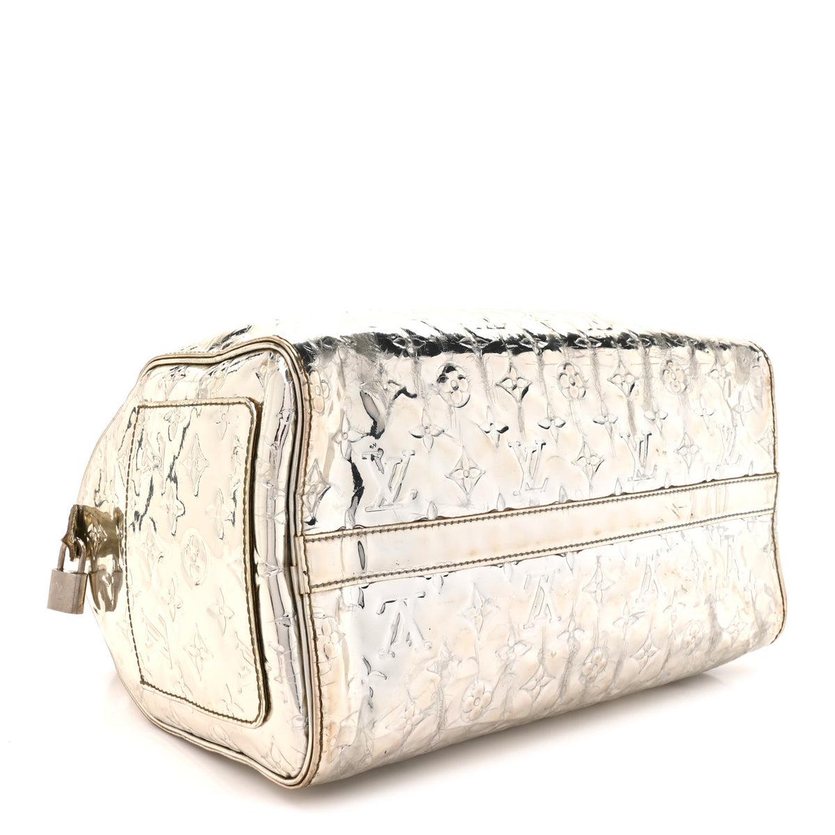 Louis Vuitton Monogram Miroir Speedy 30 Gold 4 of 19