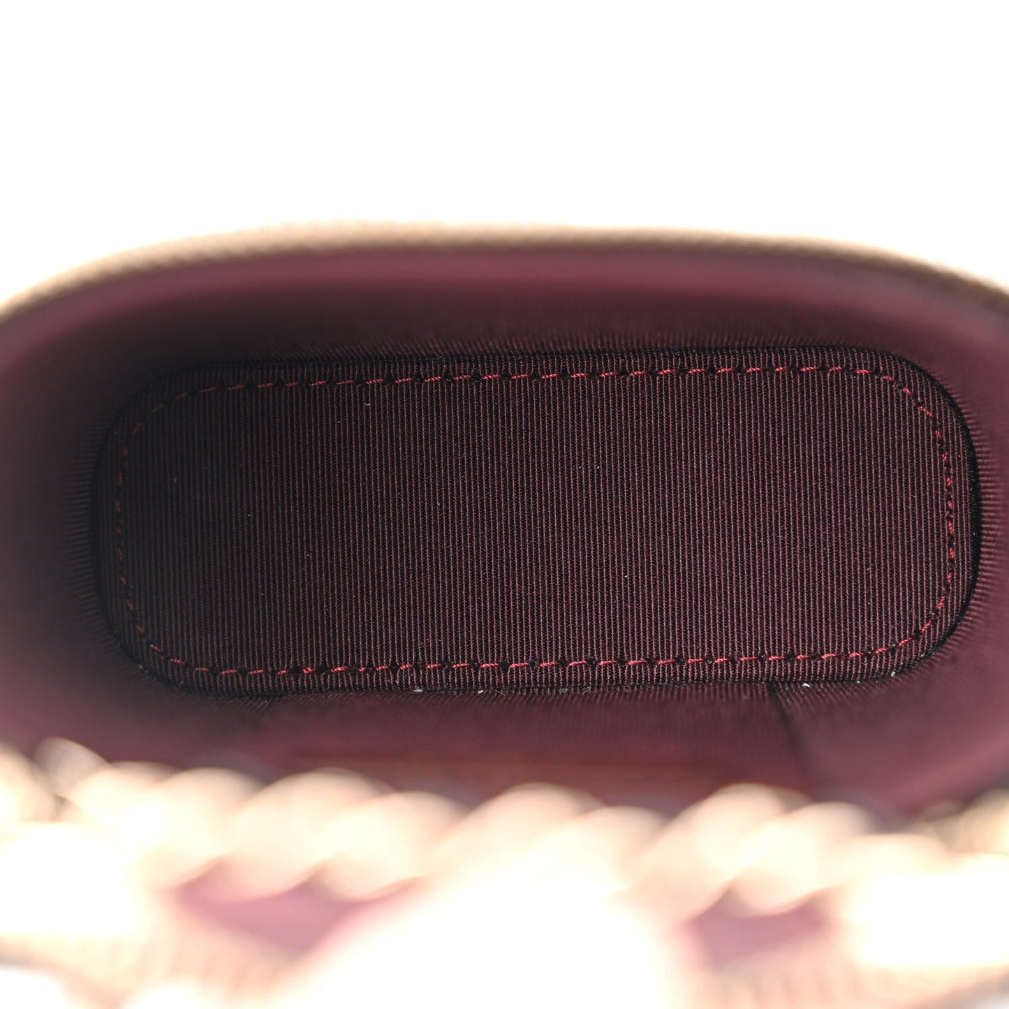 Lambskin Quilted Small Vertical Coco Beauty Vanity Case With Chain Black