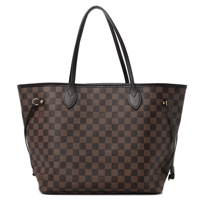 Louis Vuitton Damier Ebene Neo Neverfull MM Rose Ballerine 1 of 16