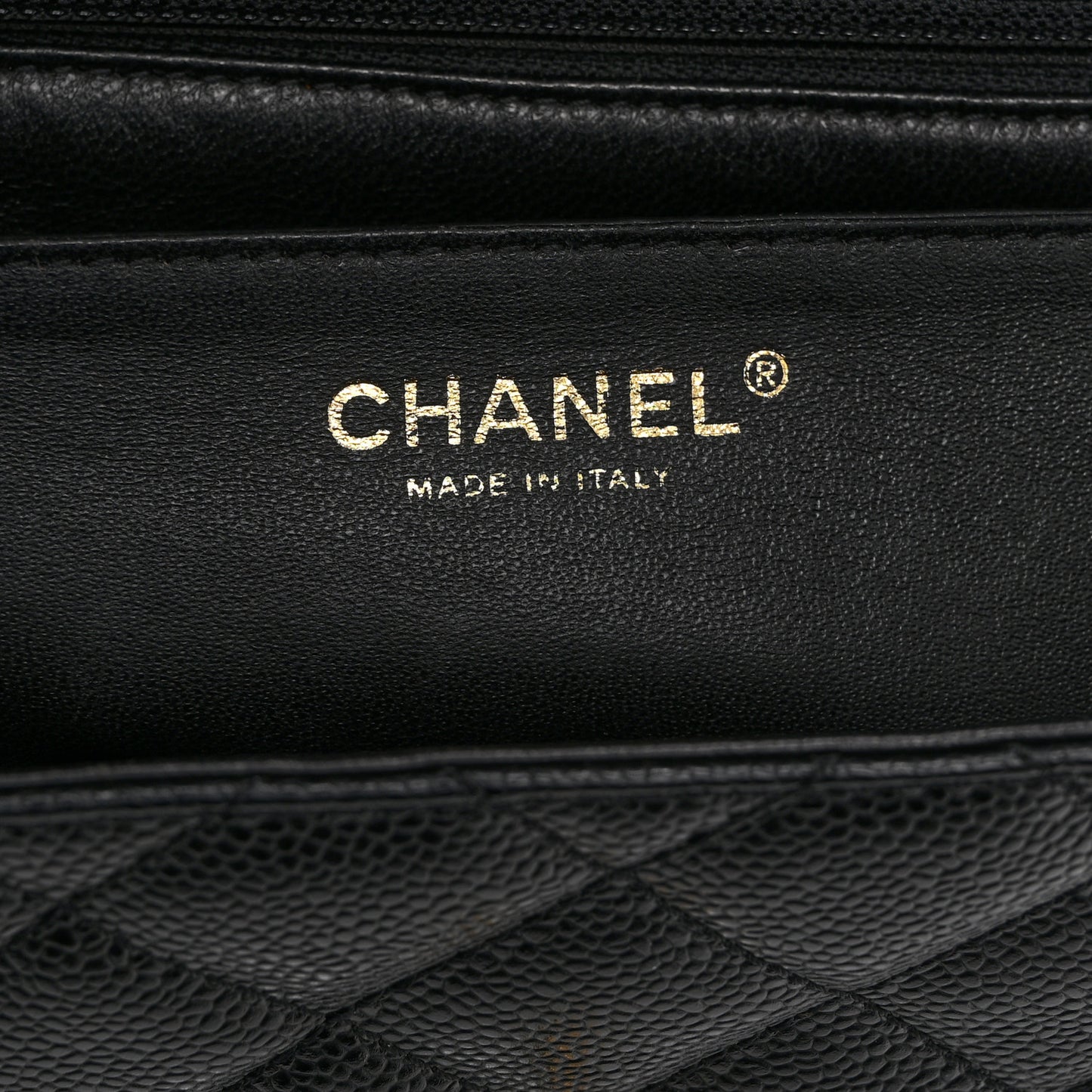 Caviar Quilted Jumbo Kelly Flap Black