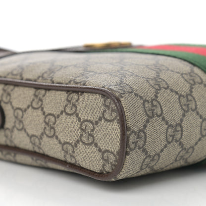 Gucci GG Supreme Monogram Web Small Ophidia Messenger Bag Brown 9 of 10