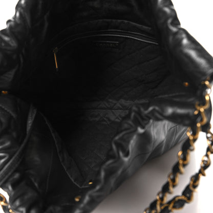 Chanel Shiny Calfskin Quilted Chanel 22 Black 6 of 12