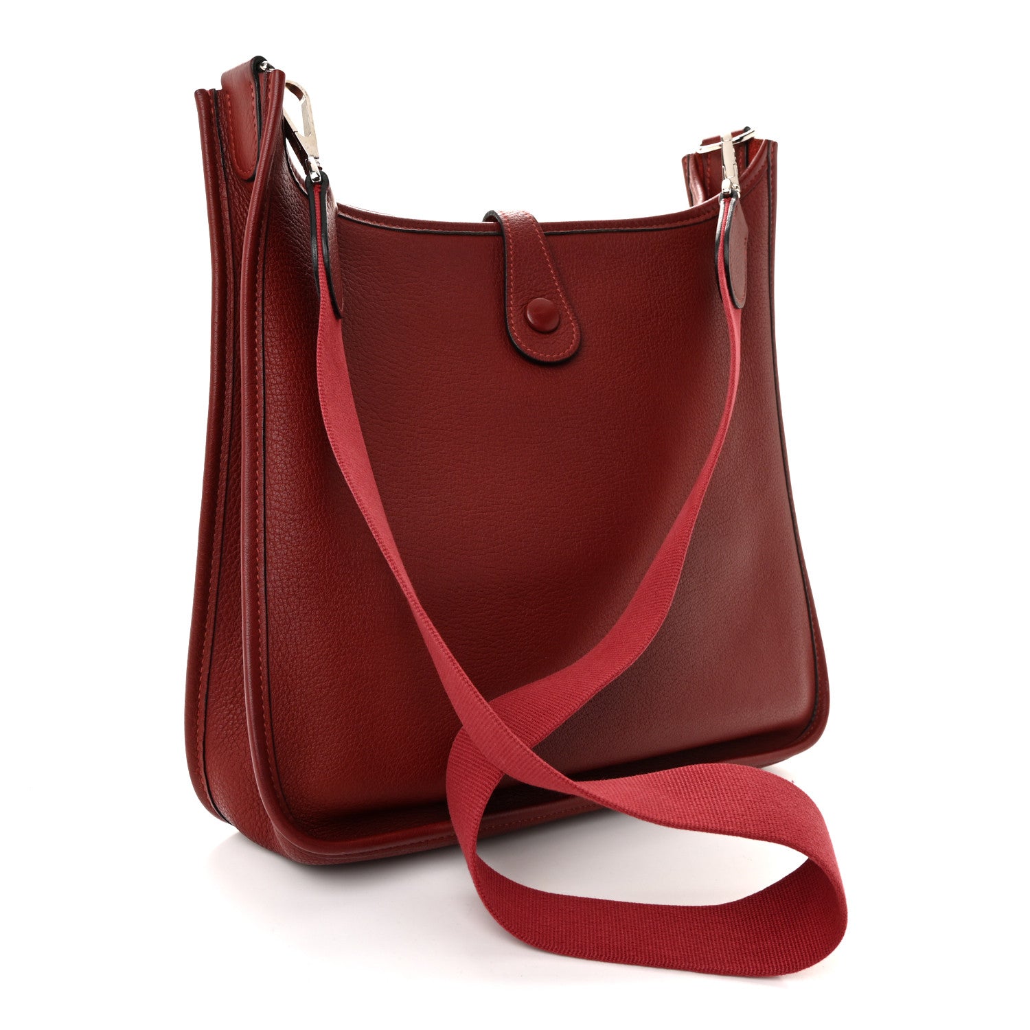 Hermes Buffle Skipper Evelyne PM Rouge Garance 3 of 10