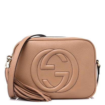 Gucci Pebbled Calfskin Small Soho Disco Bag Camelia 1 of 8