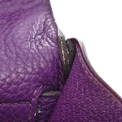Hermes Taurillon Clemence Kelly Retourne 32 Ultraviolet 13 of 19