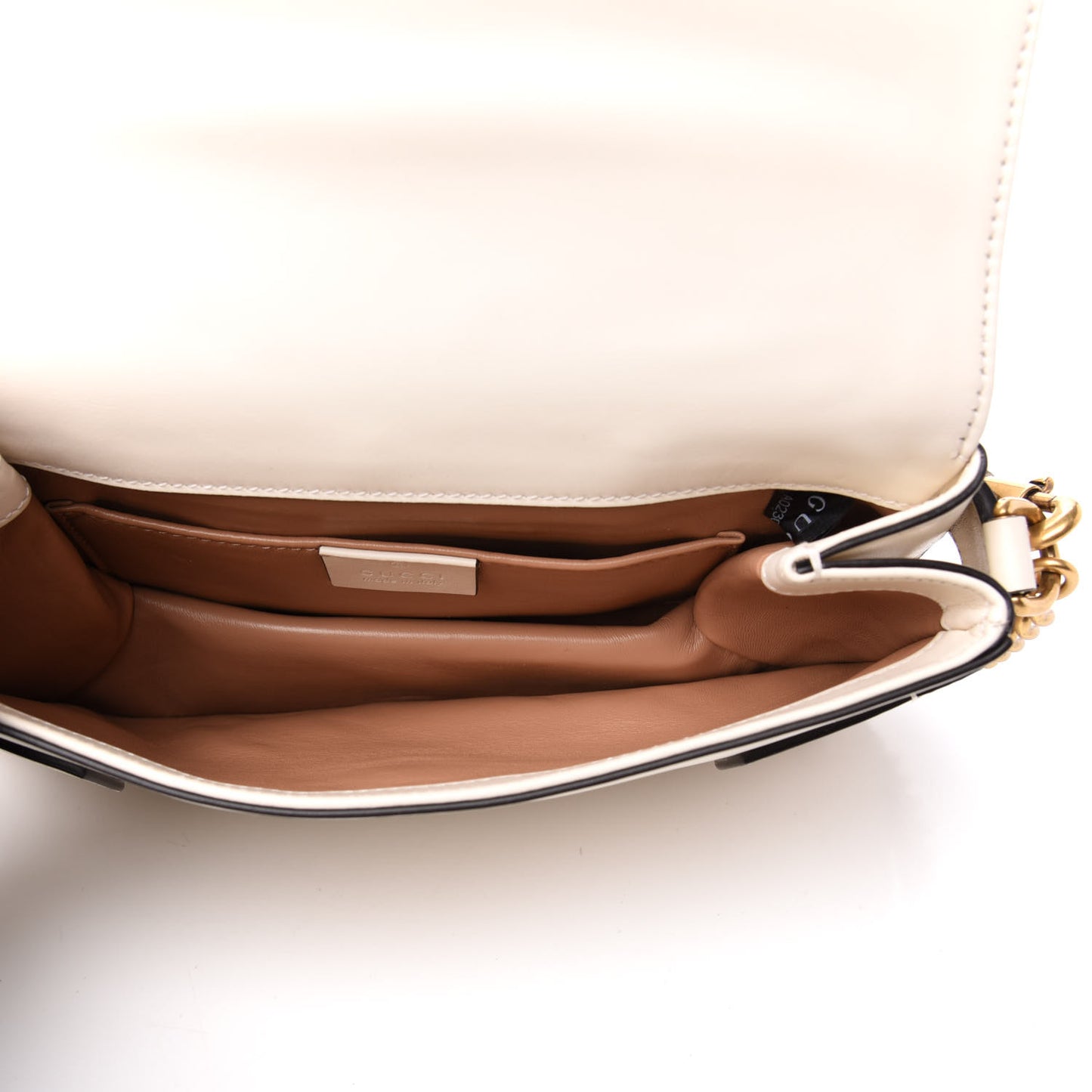 Nappa Pearl Studded Mini Queen Margaret Broadway Shoulder Bag Mystic White