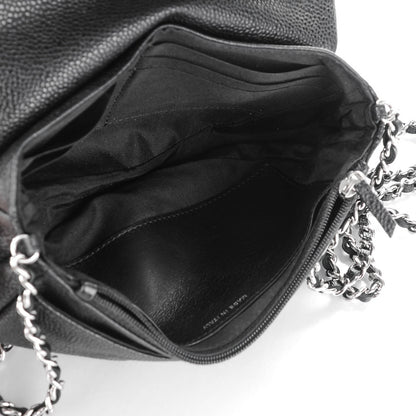 Chanel Caviar Half Moon Wallet On Chain WOC Black 6 of 8