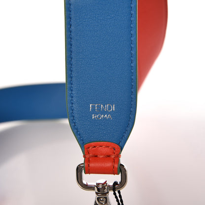 Fendi Vitello Dolce Bi-Color Strap You Papavero Blue Royal 3 of 3