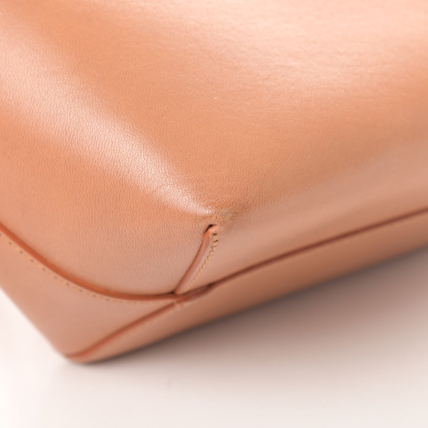 Calfskin Mini Bucket Bag Cammello Sun