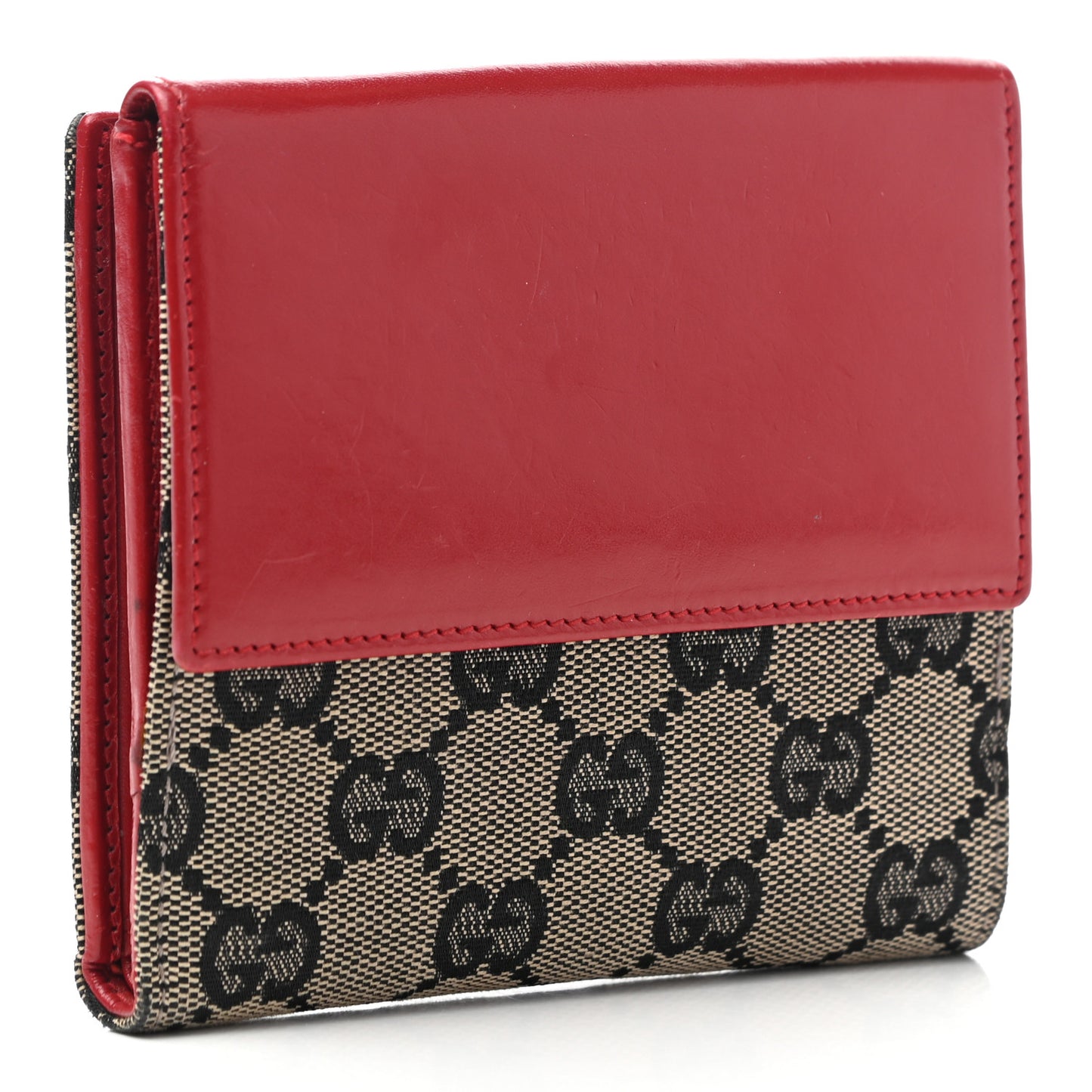 Monogram Wallet Red