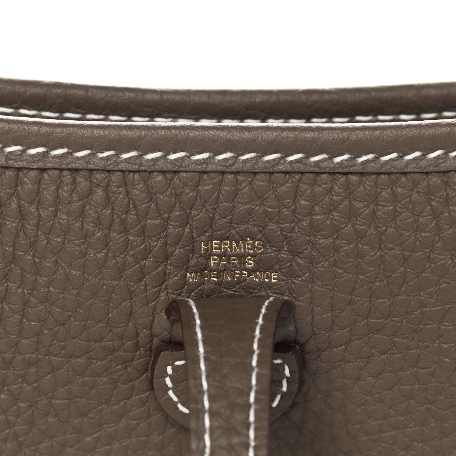 Hermes Taurillon Clemence Evelyne TPM Etoupe 6 of 10