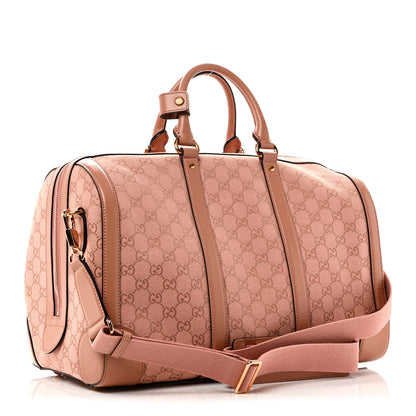 Gucci Monogram Azalea Calfskin Small Retro Interlocking G Duffle Bag Cloche Rose Pink 2 of 9