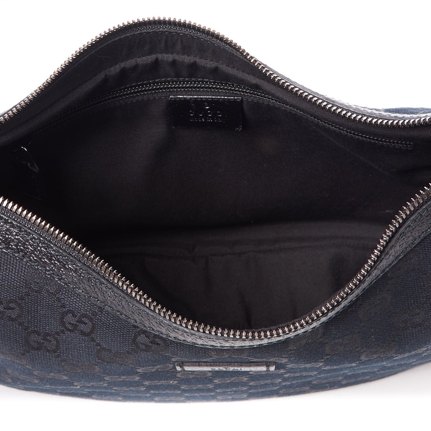 Monogram Medium Half Moon Hobo Black