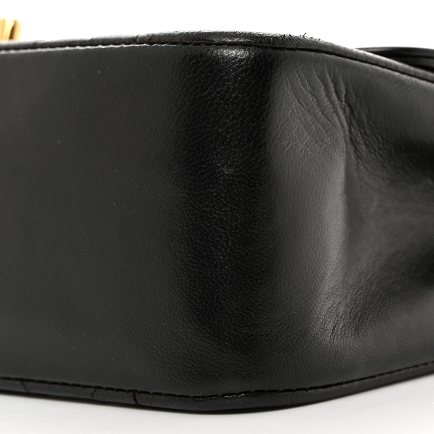 Lambskin Quilted Small Single Flap Black