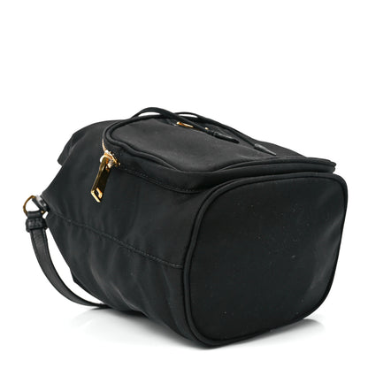 Prada Saffiano Tessuto Nylon Mini Bucket Crossbody Bag Black 4 of 13