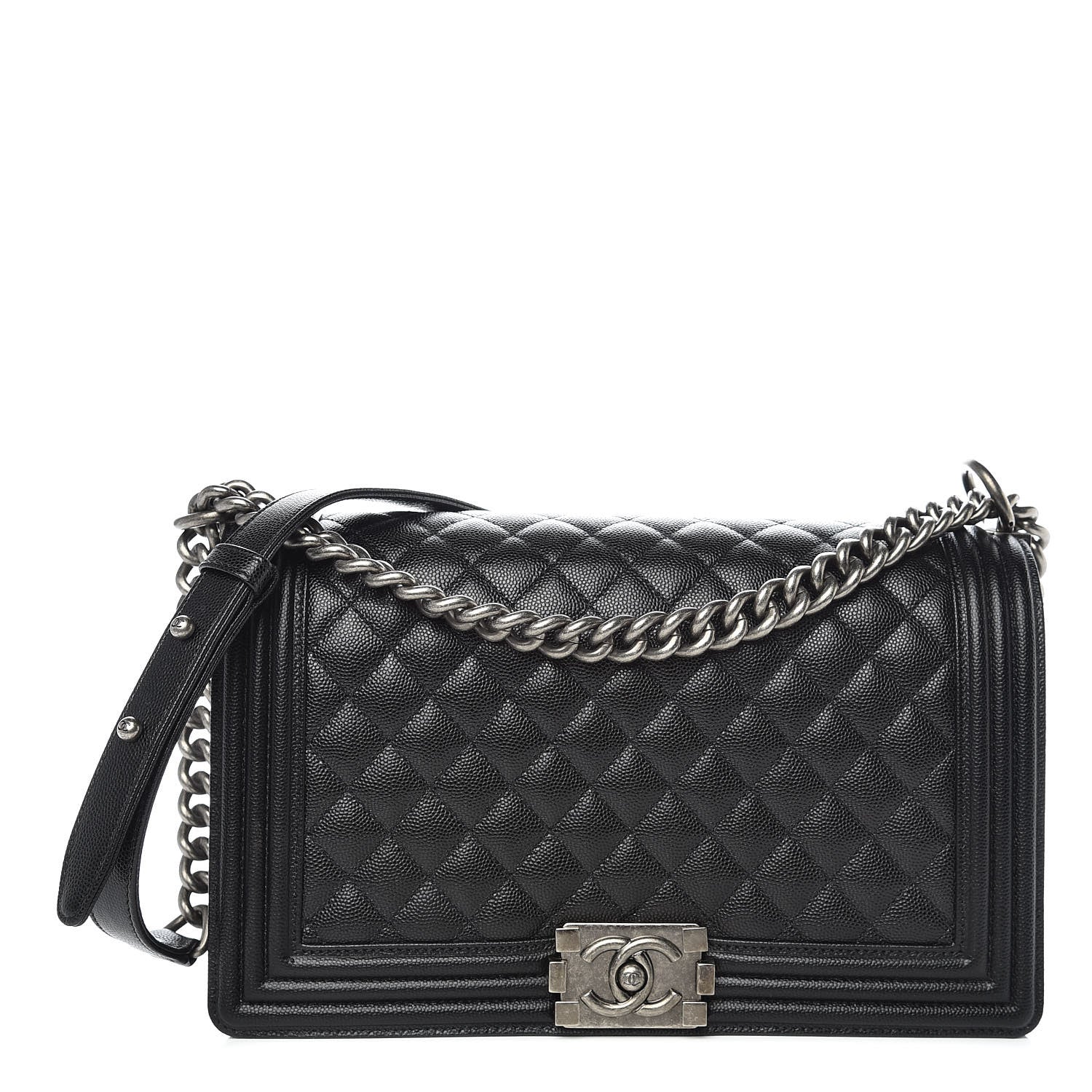 Chanel Caviar Quilted New Medium Boy Flap Black 1 of 14