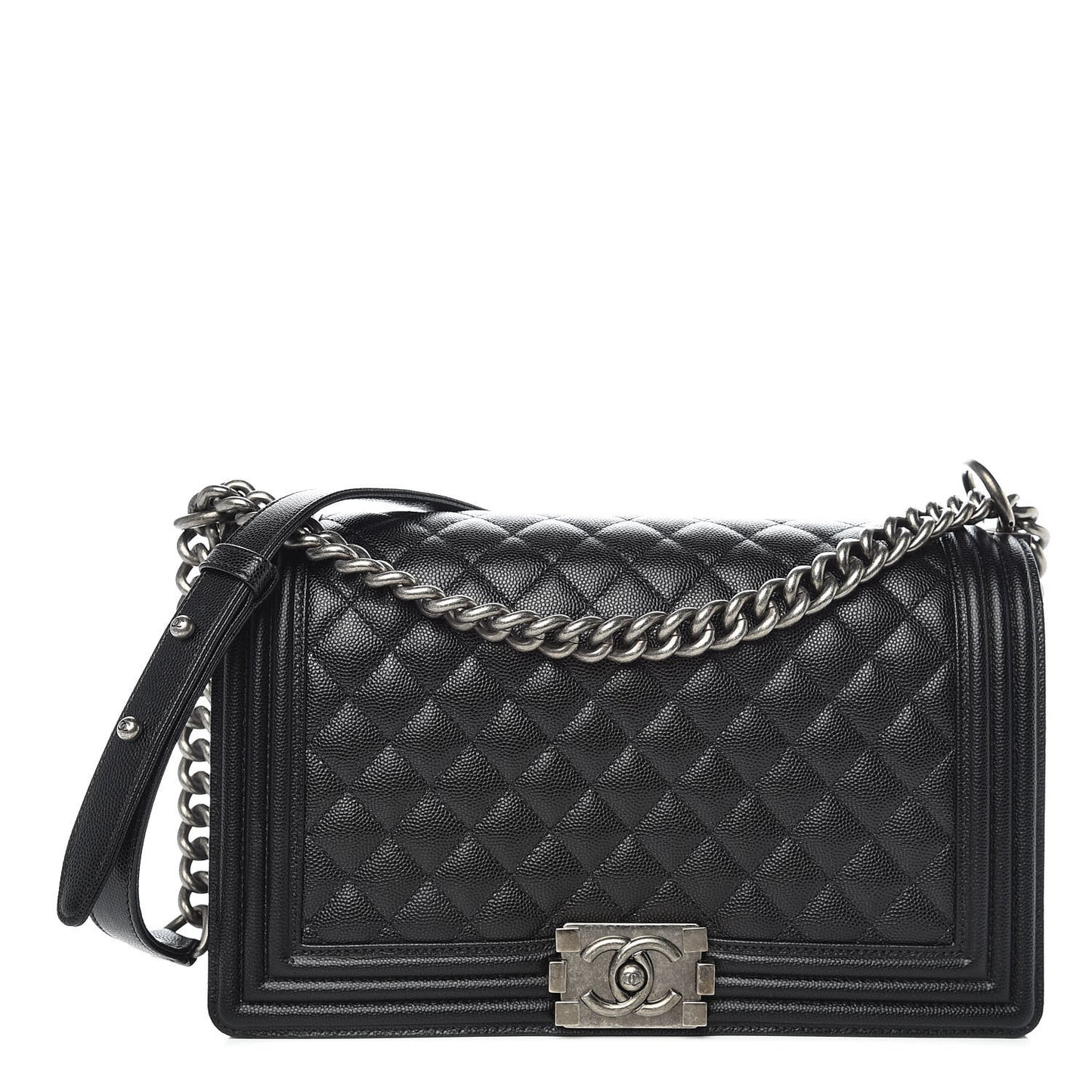 Caviar Quilted New Medium Boy Flap Black