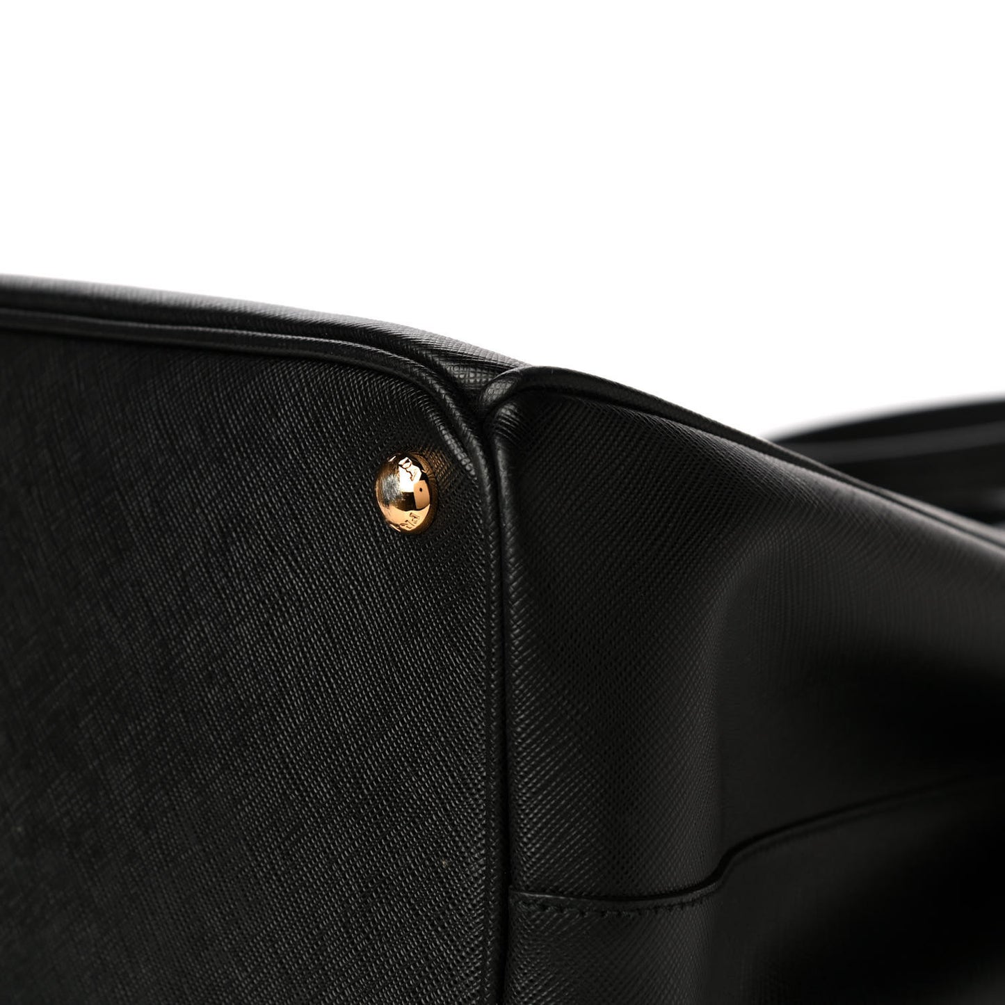 Saffiano Large Galleria Double Zip Tote Black