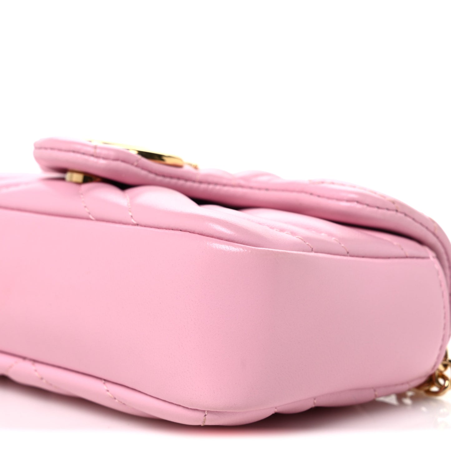 Lambskin Matelasse Mini GG Marmont Shoulder Bag Light Pink