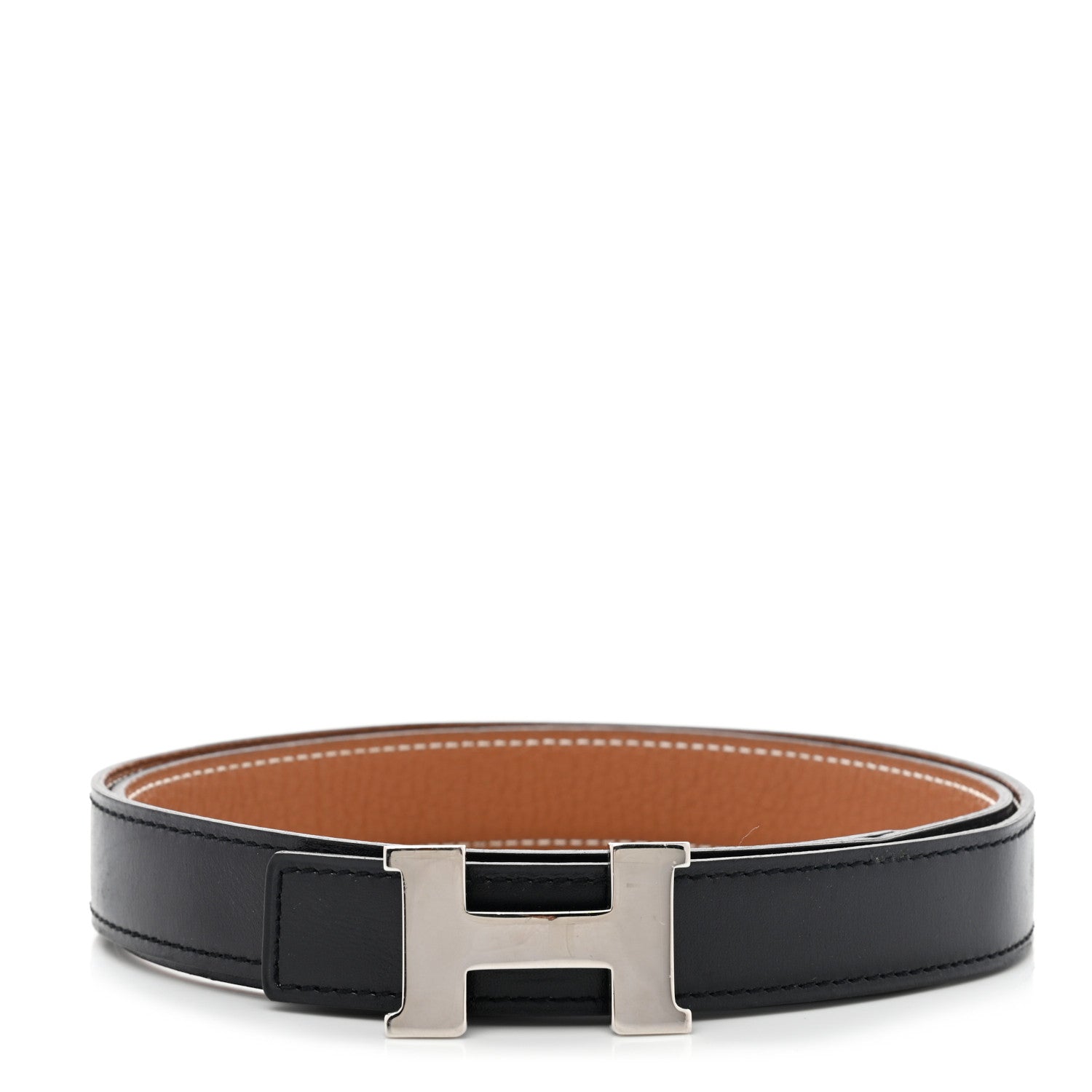 Hermes Box Togo 32mm Constance H Belt 90 Black Gold 1 of 7