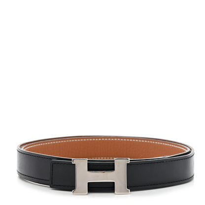 Hermes Box Togo 32mm Constance H Belt 90 Black Gold 1 of 7