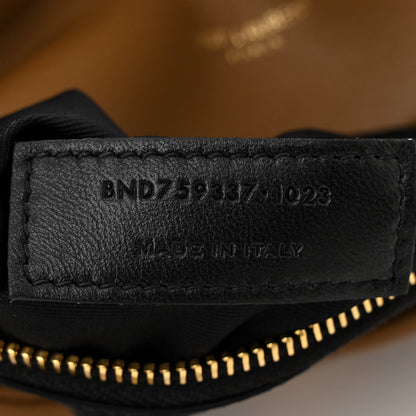 Saint Laurent Lambskin Quilted Toy Loulou Puffer Monogram Chain Satchel Dark Cork 7 of 10