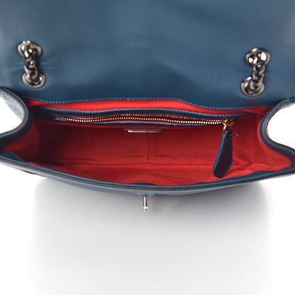 Christian Louboutin Calfskin Sweet Charity Shoulder Bag Blue 6 of 17