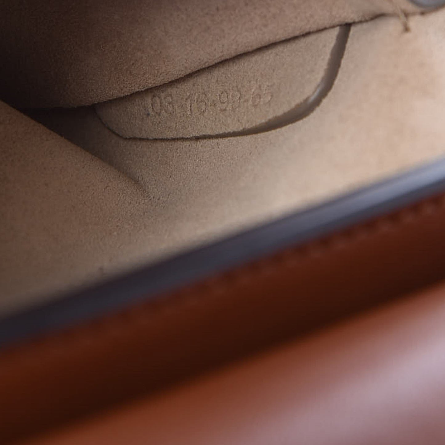 Suede Calfskin Small Faye Shoulder Bag Tobacco