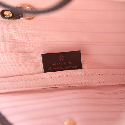 Louis Vuitton Damier Ebene Neo Neverfull MM Rose Ballerine 8 of 12