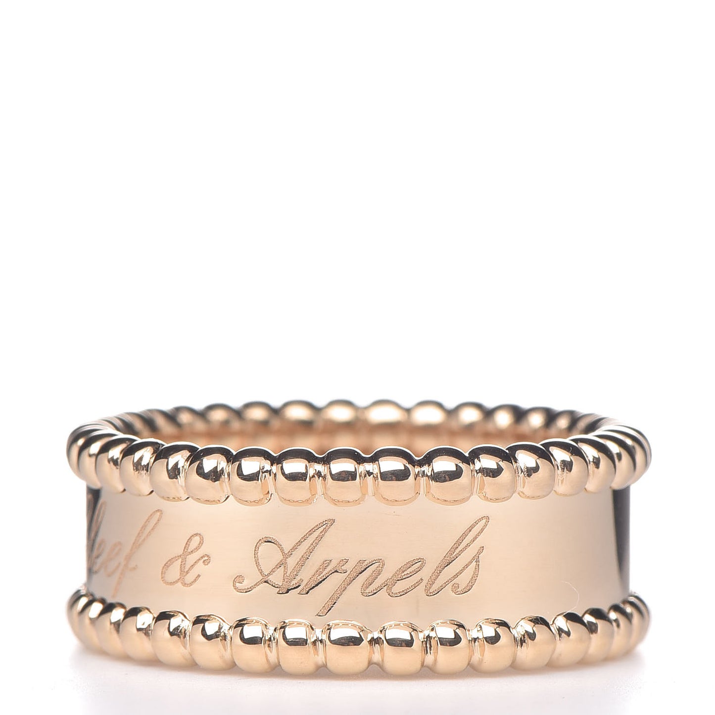 18K Yellow Gold Perlee Signature Ring 51 5.75