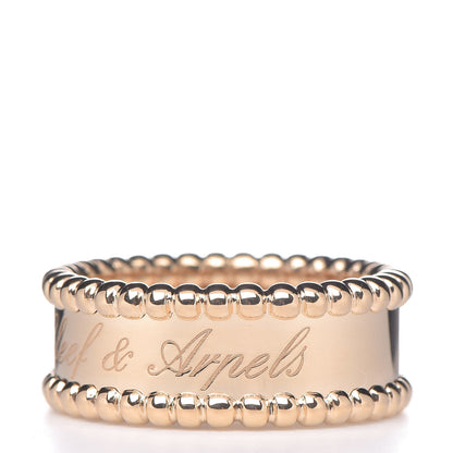 Van Cleef & Arpels 18K Yellow Gold Perlee Signature Ring 51 5.75 3 of 7