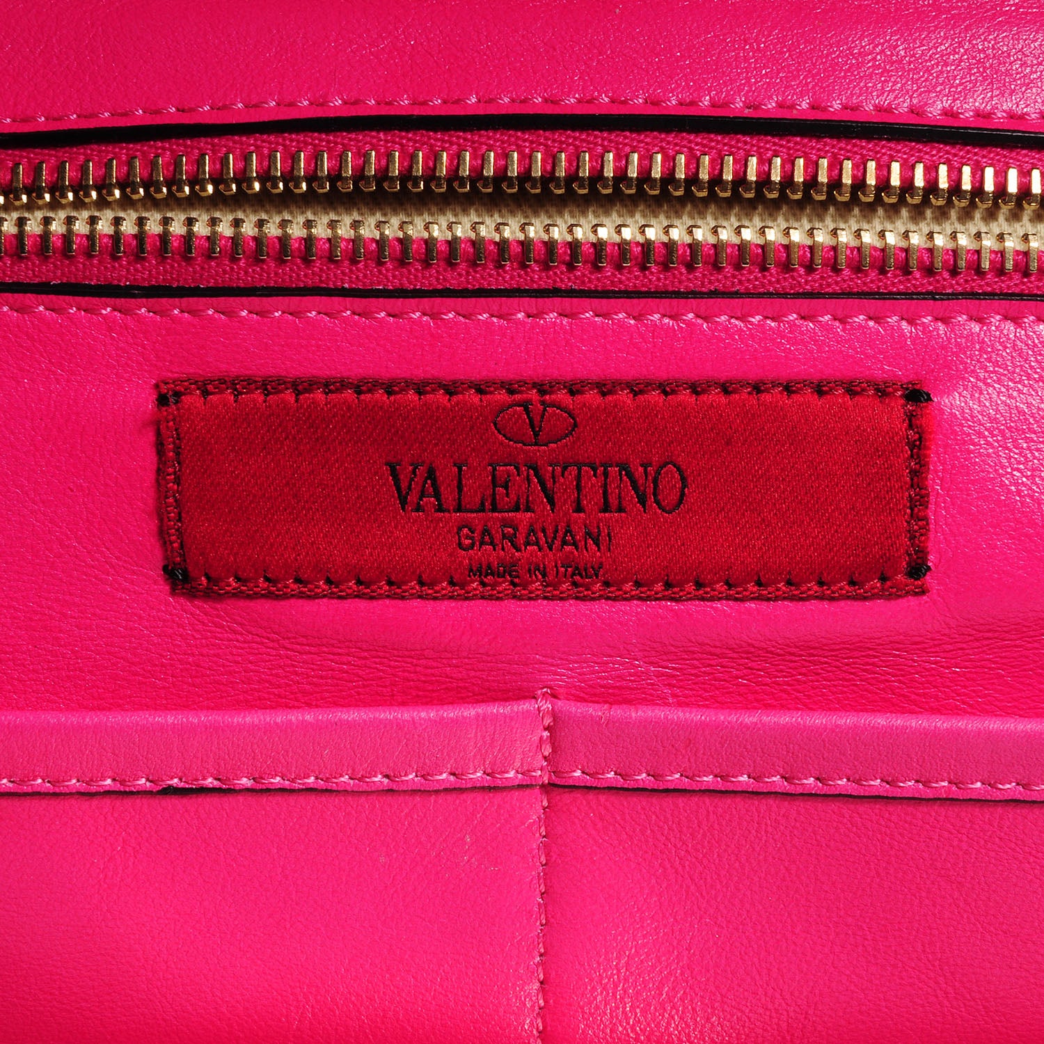 Valentino Garavani Vitello Medium Rockstud Tote Pop Fuxia 6 of 8