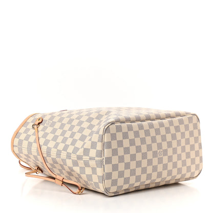 Louis Vuitton Damier Azur Neo Neverfull MM Rose Ballerine 4 of 9