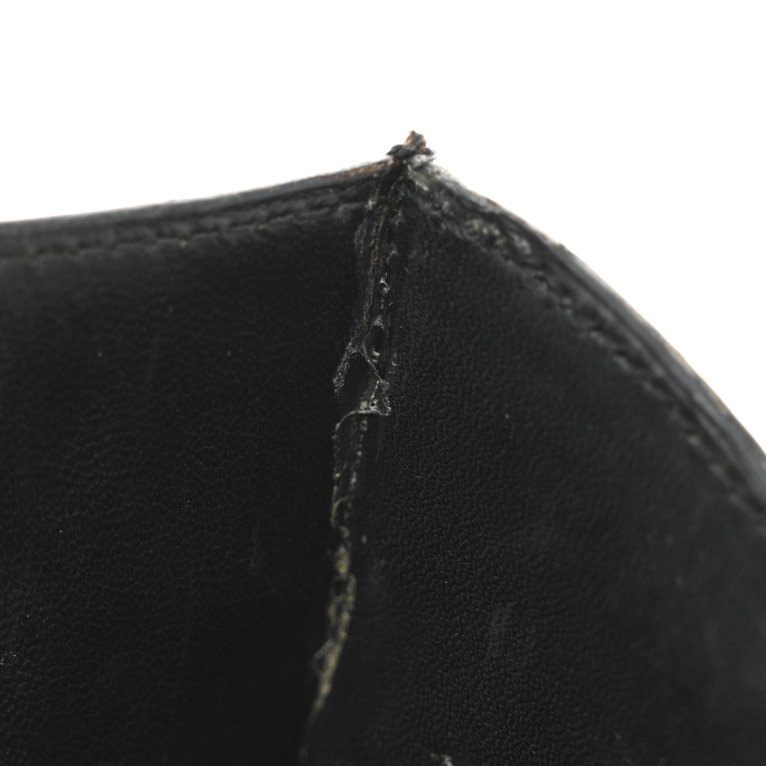 Hermes Shiny Caiman Crocodile Constance 23 Black 11 of 14