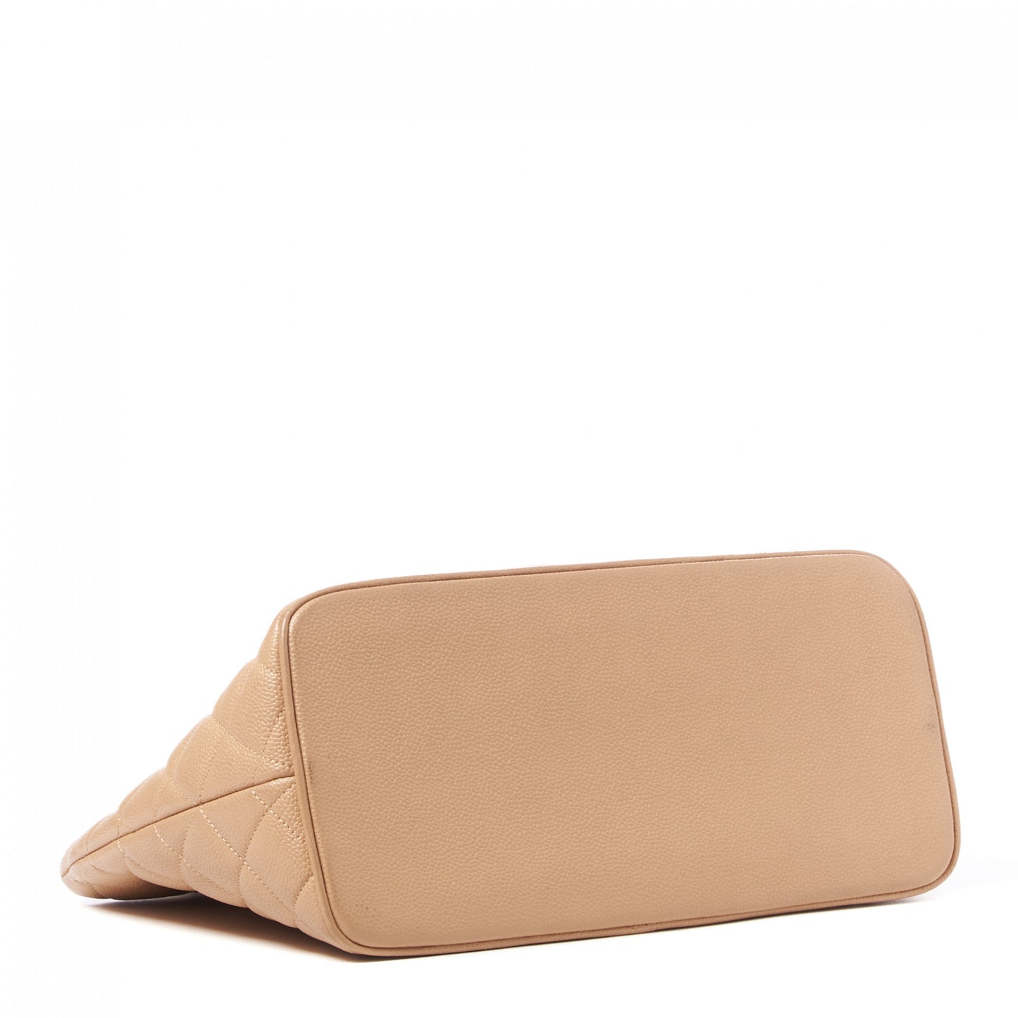 Caviar Quilted Medallion Tote Beige