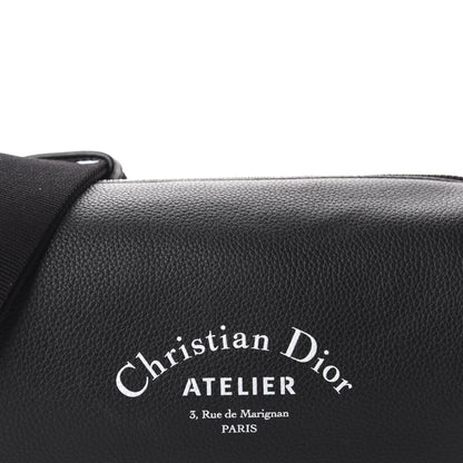 Christian Dior HOMME Grained Calfskin Mens Roller Pouch Black 9 of 9
