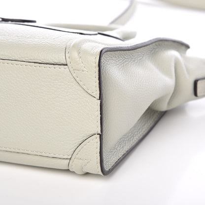 Celine Drummed Calfskin Nano Luggage Lune 14 of 18