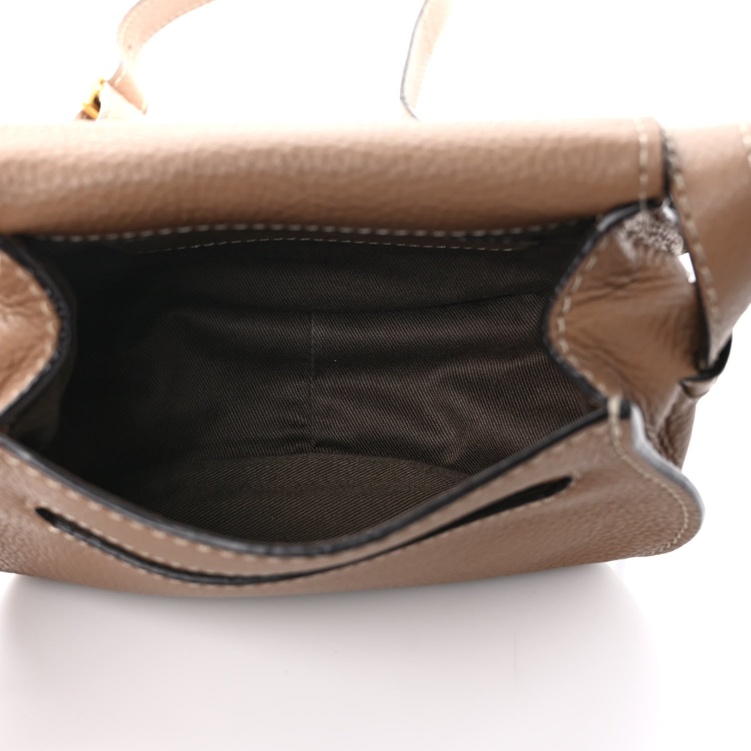 Chloe Calfskin Mini Marcie Round Crossbody Bag Nut 4 of 8