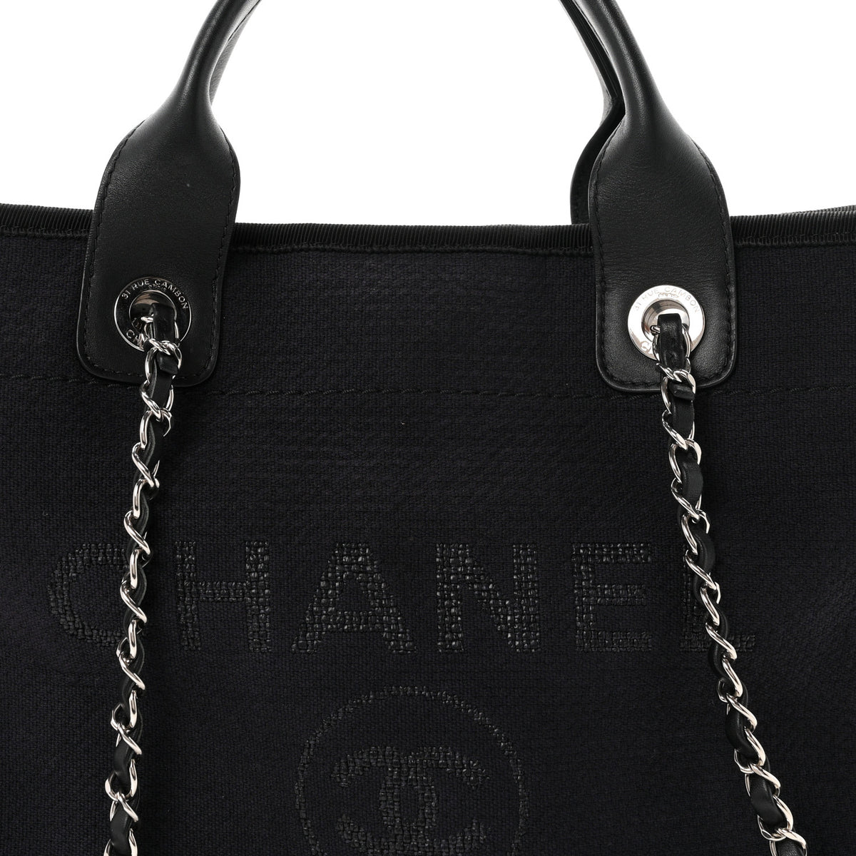 Mixed Fibers Small Deauville Tote Black