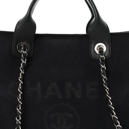 Chanel Mixed Fibers Small Deauville Tote Black 9 of 11