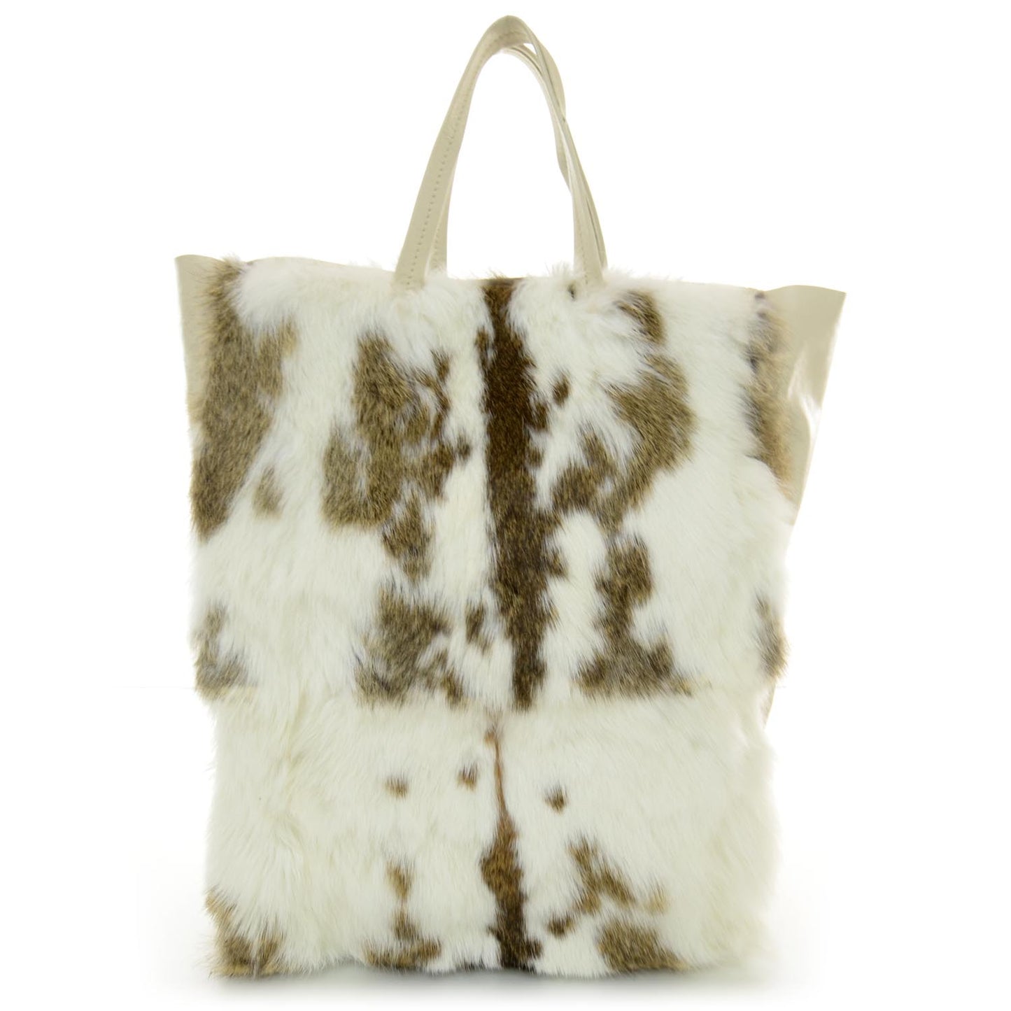 Lambskin Rabbit Fur Vertical Cabas