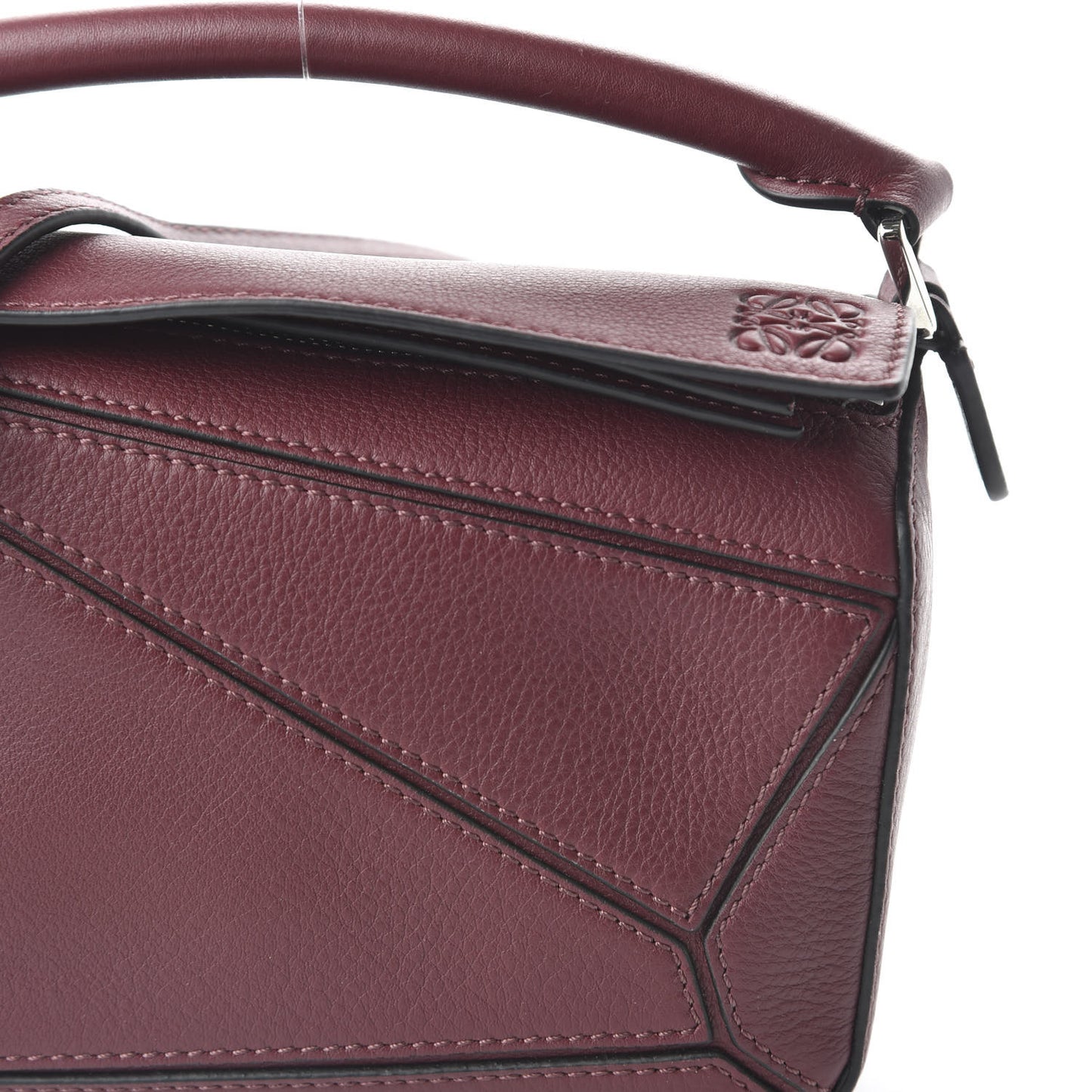 Calfskin Mini Puzzle Bag Wine