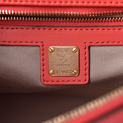 MCM Saffiano Nuovo Tote Hot Coral 6 of 10