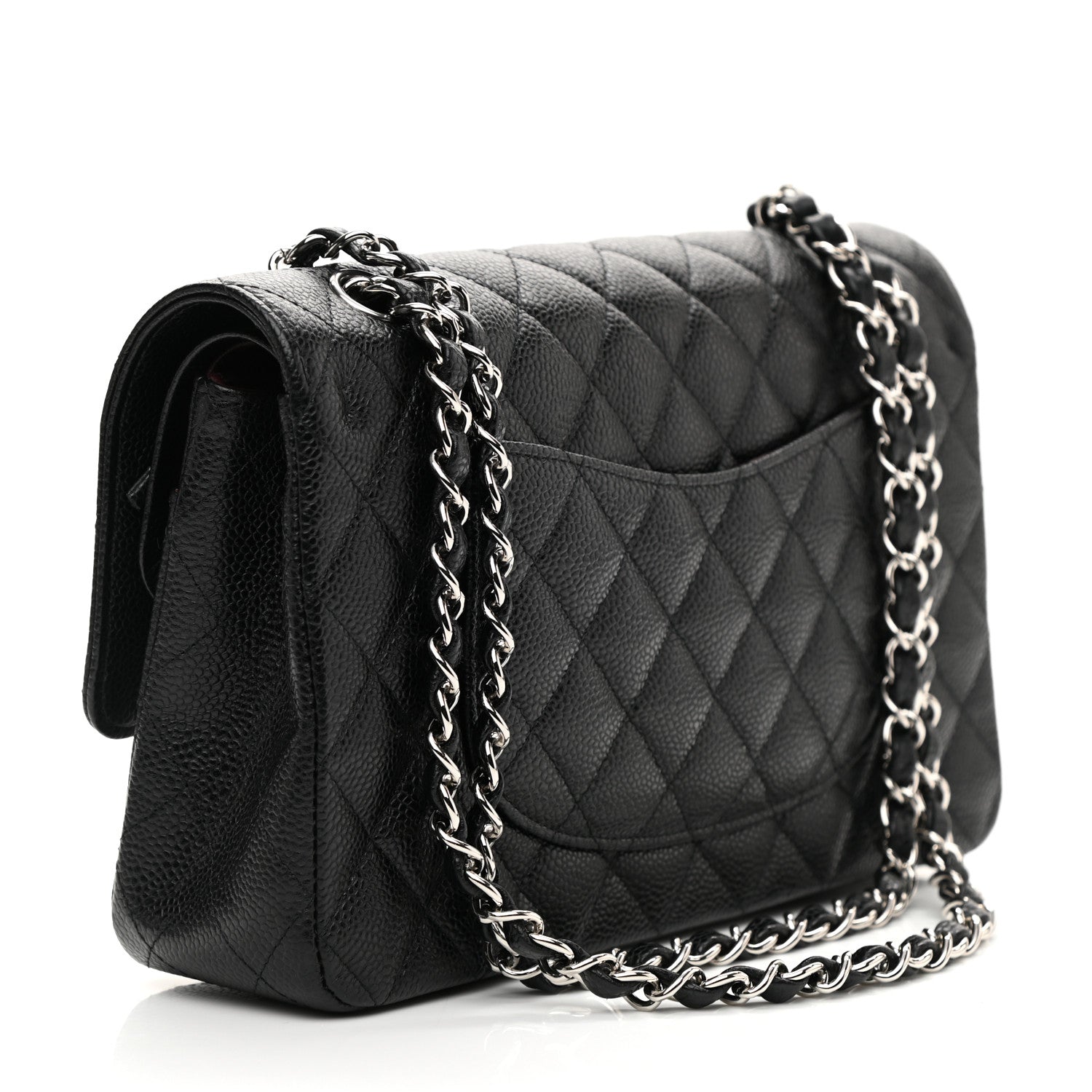 Chanel Caviar Quilted Medium Double Flap Black 3 of 10
